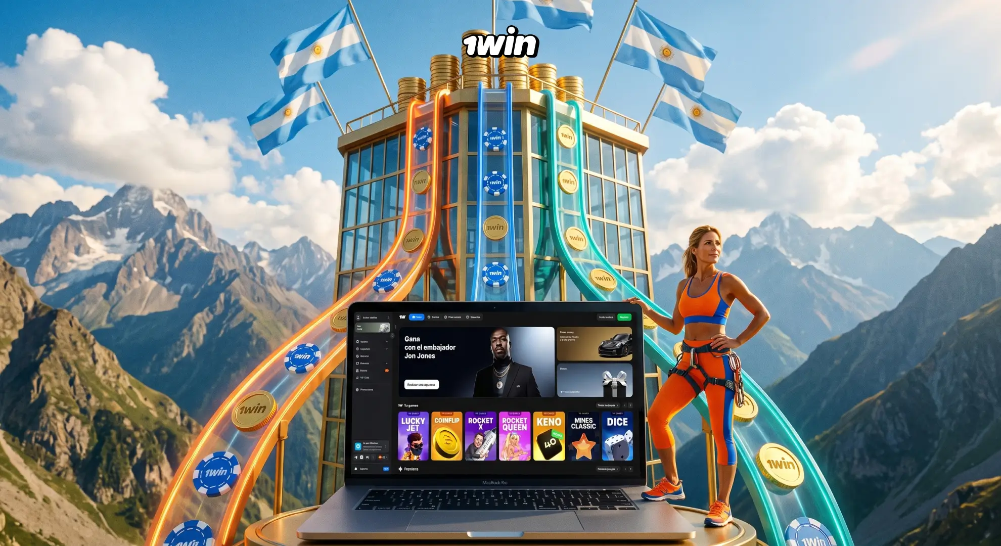 Lobby de casino de 1win Argentina